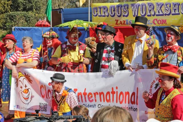The International Clown Festival, Hotham Park 2017. Pic: Neil Cooper