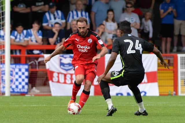 Josh Payne. Crawley Town FC. Picture by Phil Westlake SUS-160718-114308001