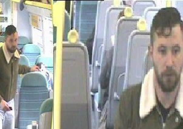 British Transport Police want to speak with this man after the theft of a laptop from a train travelling between Lewes and Haywards Heath SUS-171004-130804001