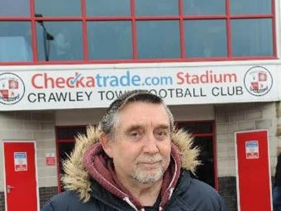 Crawley Town fan Geoff Thornton.
Picture by Steve Robards