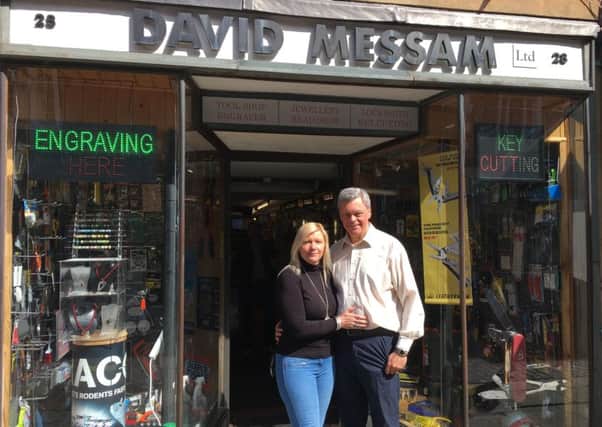 Lesley and Keith Messam. Keith's father David Messam founded the DIY store in 1959 but it will now close in July