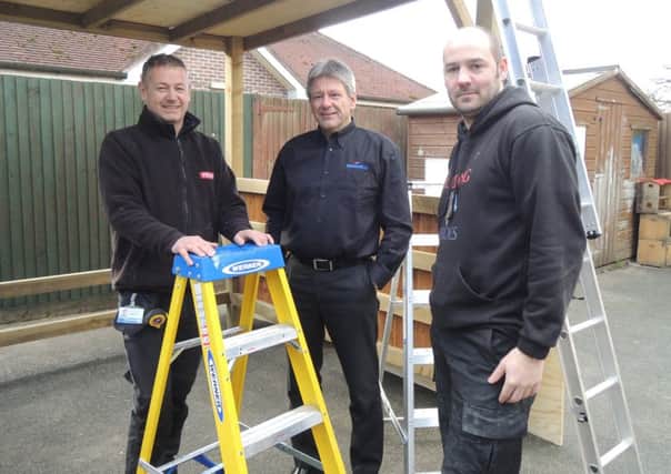 The ladder donation to Building Heroes supports its work with military veterans, helping them carry out their courses with new equipment that would be used on building sites