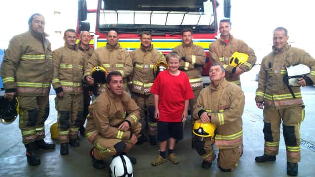Andrew Dane visits a fire station in Avonmouth.