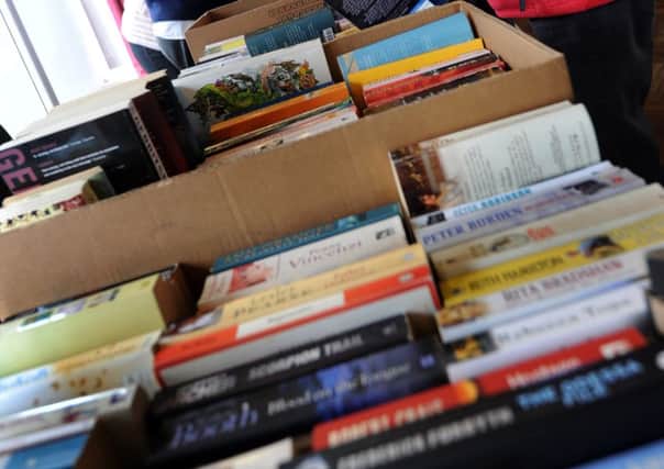 Book sale at Little Common Library.