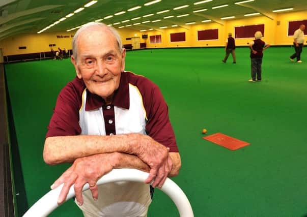 Ted King at Worthing Indoor Bowls Club. Picture: Stephen Goodger