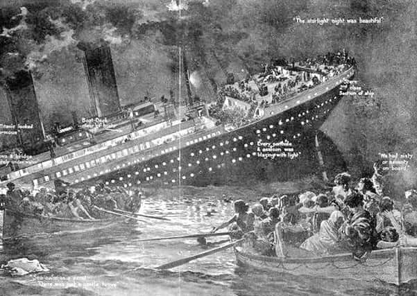 The Sinking of the Titanic. Image courtesy of the National Maritime Museum