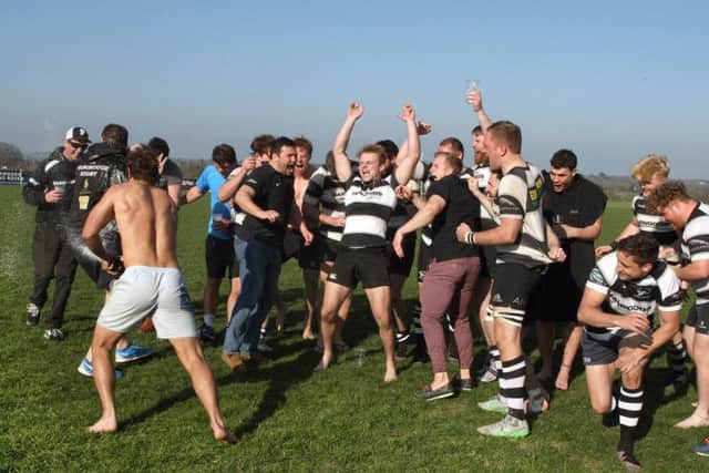 Pulborough celebrate winning the London 3 South East title