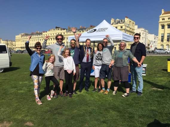 The mayor with Surfers Against Sewage