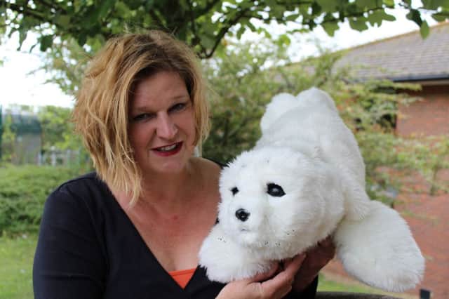 Penny Dodds and the robotic seal pup