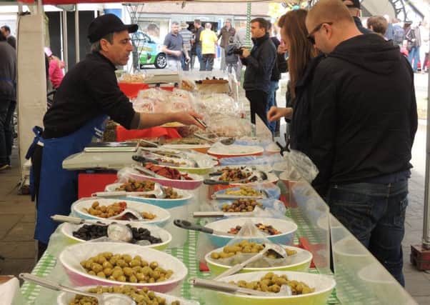 The Italian Food Market proved popular yesterday