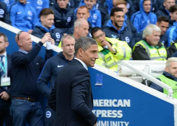 Albion manager Chris Hughton. Picture by PW Sporting Pics