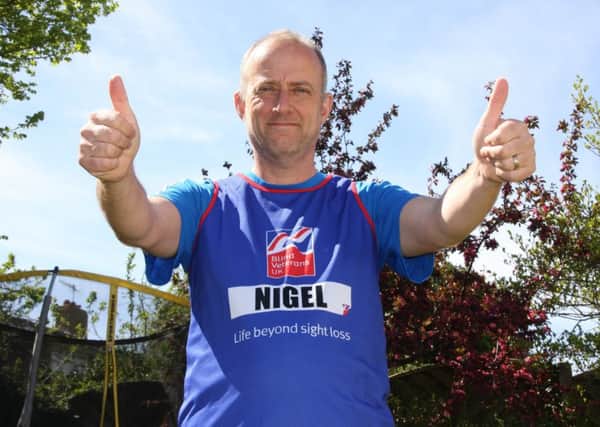 Nigel Huddleston is aiming to raise Â£2,000 for Blind Veterans UK