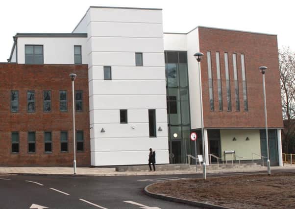 The new academic building on the Chichester campus, which holds classrooms, space for dance and theatre performances and a large cinema