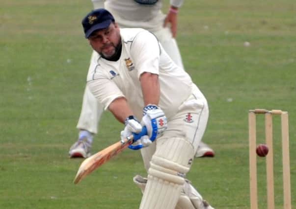 Jason Finch batting for Hastings Priory during his last season at the club in 2011.