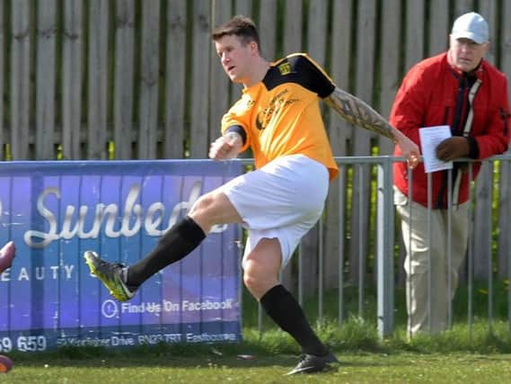 George Gaskin bagged a brace in Golds' win on Saturday. Picture by Jon Rigby