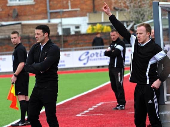 Worthing manager Gary Elphick (left) was pleased with his side's efforts over the season. Picture by Stephen Goodger