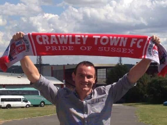Crawley Town fan Steve Herbert