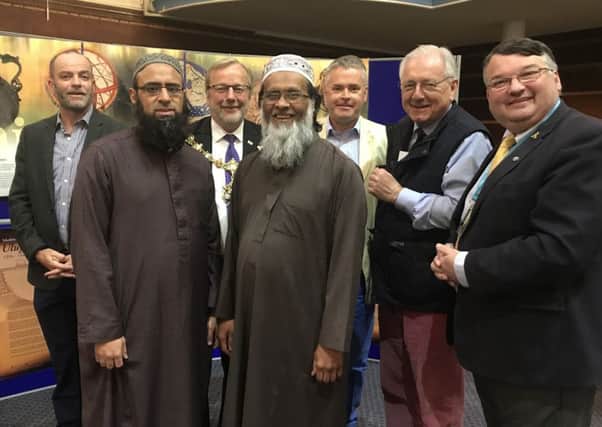 Sir Peter Bottomley at the Islamic Exhibition at Worthings Assembly Hall