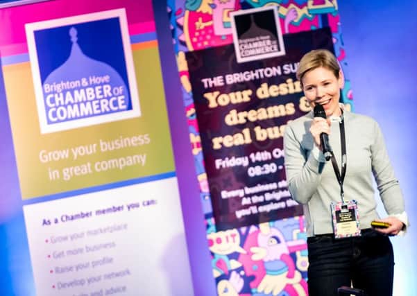 Camilla Stephens from Higgidy shared her business journey at the Brighton Summit