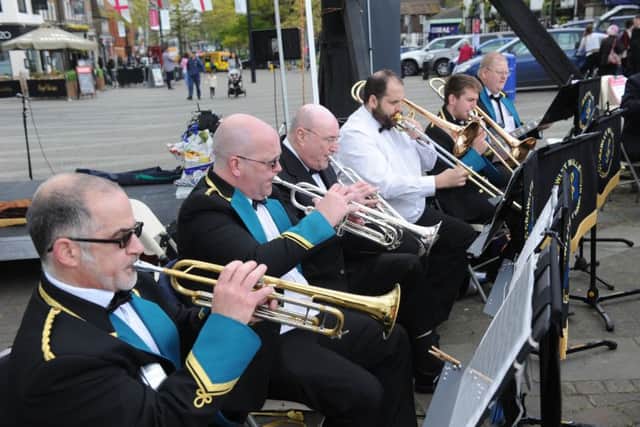 The Crawley Millennium Concert Band. Picture: Jon Rigby