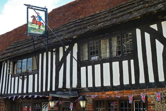 Belloc loved Sussex and was particularly fond of the countys inns. Pictured here is The George in Alfriston thats been a pub since 1397.