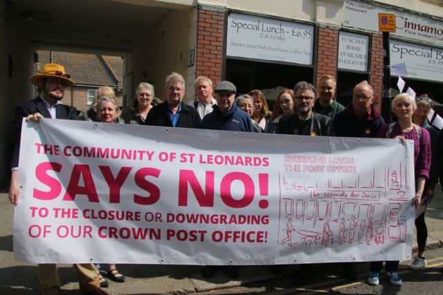 Campaigners in central St Leonards. Picture by Roberts Photographic