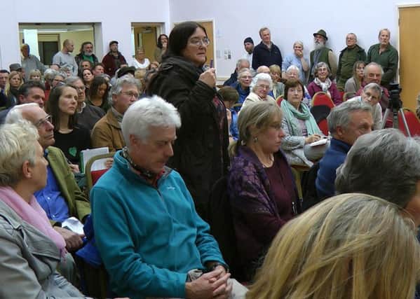 A public meeting was held at Pulborough Village Hall over concerns with oil drilling in the Weald. Photo by Phil Jackson