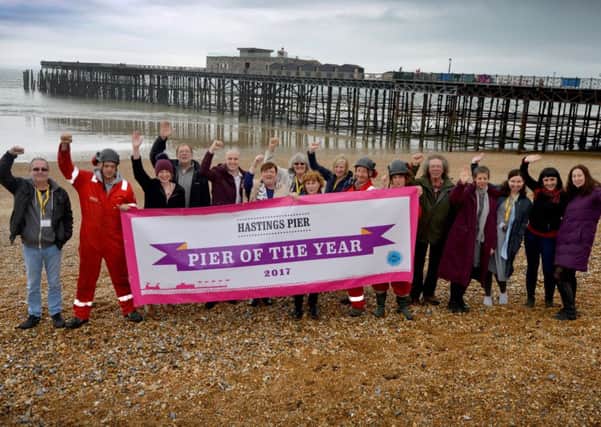 Hastings Pier wins Pier of the Year award. SUS-170404-134033001