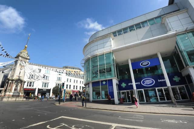 Boots, at the junction of Queens Road and North Street, where John Lewis had hoped to open a department store