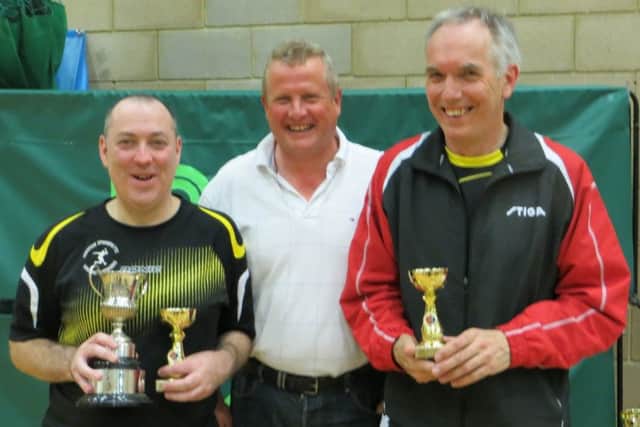 Men's doubles victors Paul Barry and Dave Butler. Picture courtesy Mick Lane