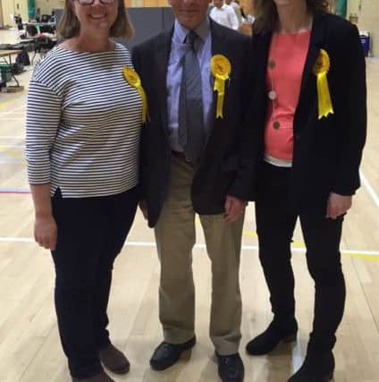 Kirsty Lord, Lib Dems new county councillor for Hassocks and Burgess Hill South after her victory (photo by Andrew Lord).