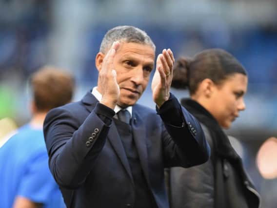 Albion manager Chris Hughton. Picture by PW Sporting Pics