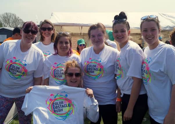 Adur Special Needs staff completed a Colour Obstacle Run