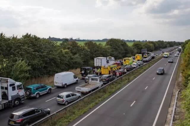 The scene of the A27 collision. Photo by youreventphotography.uk