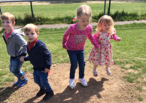 Jumping for joy in Peppa Pig's Muddy Puddle Walk
