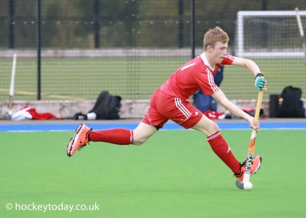 Alex Pendle on the ball for England under-16s / Picture by hockeytoday.co.uk