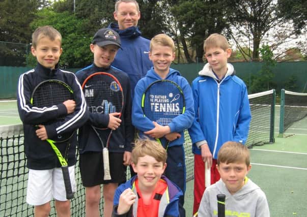 The line-up for the under-tens' tournament at Chichester
