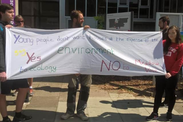 Campaigners outside Hove Town Hall