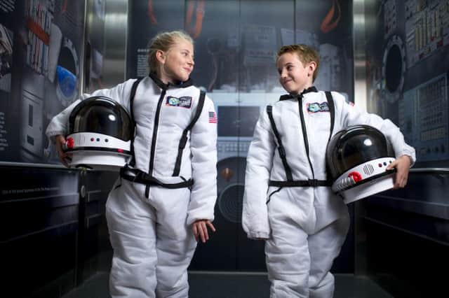 Pupils from Westbourne Primary School getting ready for a space adventure