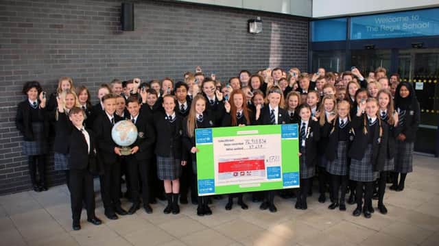 Students  from The Regis School have walked 37,000 miles in 61 days