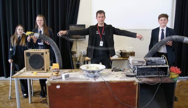 Students take part in the sound workshop