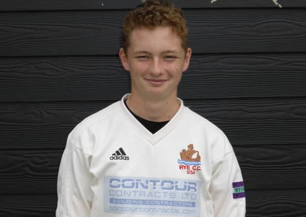 Fin Thomson performed well with bat and ball during Rye's narrow defeat to Hellingly.