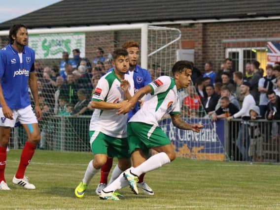 Action from Pompey's win at Bognor last year / Picture by Tim Hale