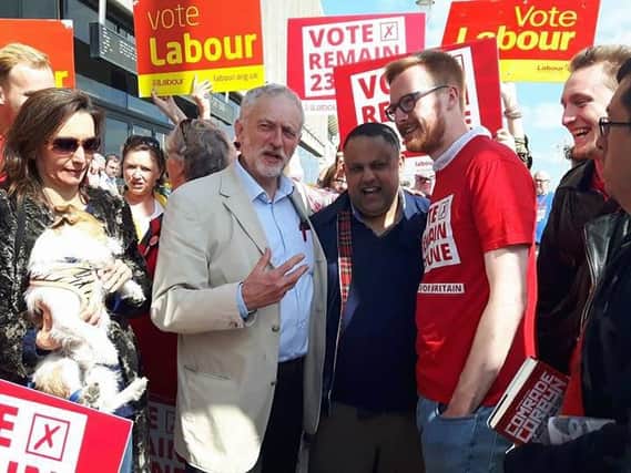 Lloyd Russell-Moyle with Labour leader Jeremy Corbyn