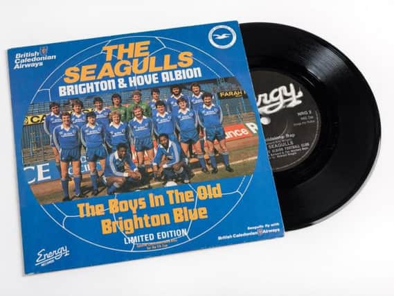 The Seagulls - vinyl 45-inch single produced in aid of the 1983 FA Cup Final (Photograph: James Pike)