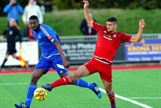 Omar Bugiel in action for Worthing earlier this season. Picture by Stephen Goodger