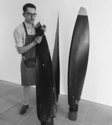 The rare set of WWII propeller blades