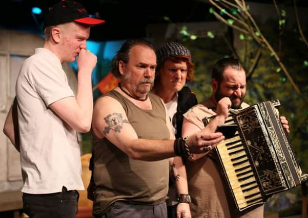 From left: Rory Kingston-Lynch as Lee, Gary Andrews as Rooster, Tom Last as Ginger and Olly Reeves as Davey. Picture by Kevin Day