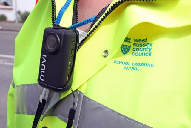 The chest camera is part of a West Sussex County Council initiative