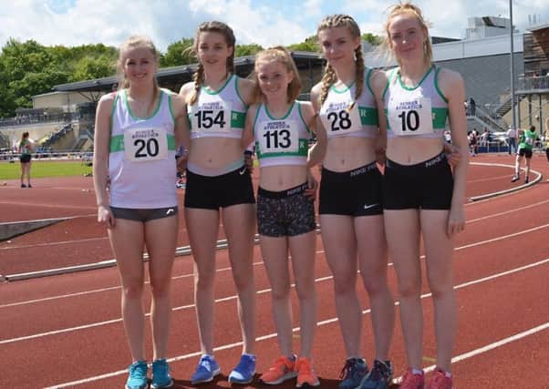 Five of the Chichester athletes at the county track and field championships / Picture by Lee Hollyer